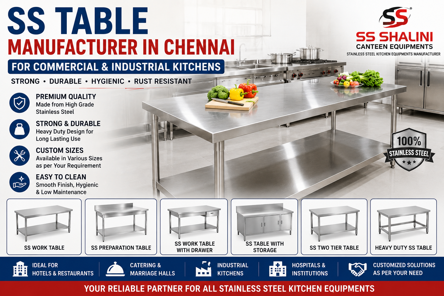 Custom Stainless Steel Kitchen Fabrication in Chennai for SS Equipment Solutions - Commercial Kitchen Equipment Chennai